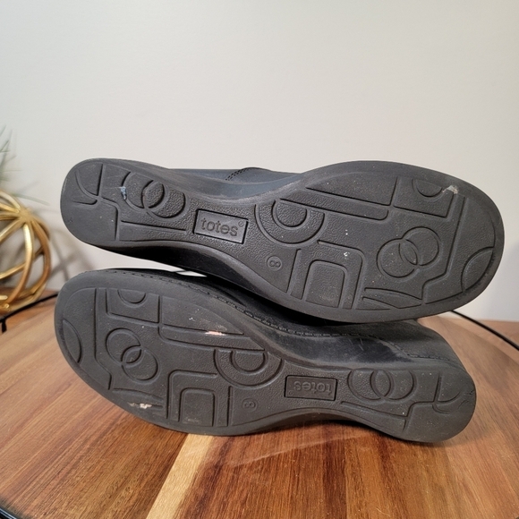 Totes Jonie Womens Black Waterproof Winter Boots Front Zip Insulated Size 8 - Picture 13 of 17